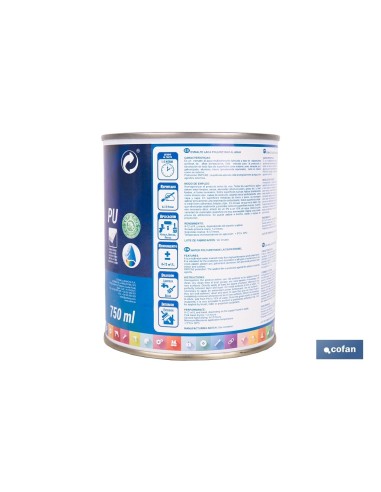 ESMALTE LACA AL AGUA BLANCO 4 L MATE