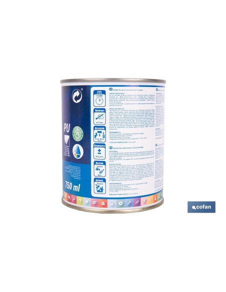 ESMALTE LACA AL AGUA BLANCO 4 L MATE