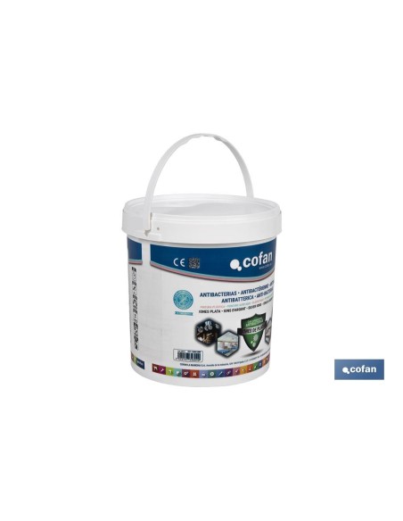 PINTURA PLASTICA ANTIBACTERIAS IONES PLATA 12 L