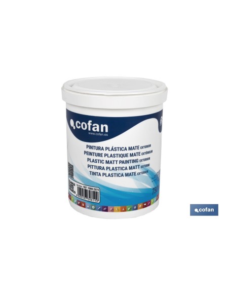PINTURA PLÁSTICA EXTERIOR 20 KG BLANCO