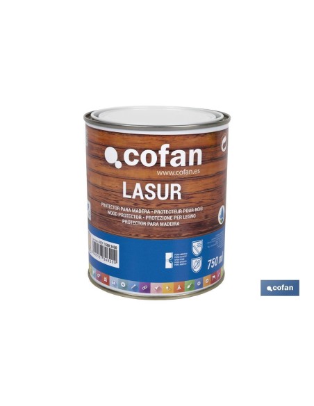 LASUR PROTECTOR AL AGUA PARA MADERA MATE INCOLORO 750 ML