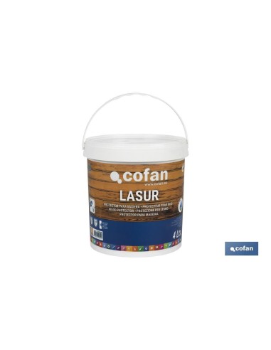 LASUR PROTECTOR AL AGUA PARA MADERA MATE INCOLORO 4 L