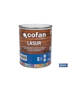 LASUR PROTECTOR AL AGUA PARA MADERA MATE ROBLE 750 ML