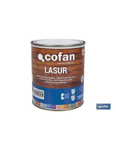 LASUR PROTECTOR AL AGUA PARA MADERA MATE ROBLE 750 ML