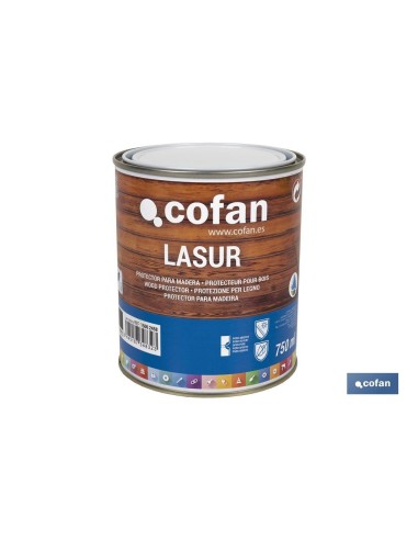 LASUR PROTECTOR AL AGUA PARA MADERA MATE PALISANDRO 750 ML