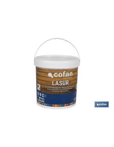 LASUR PROTECTOR AL AGUA PARA MADERA MATE PALISANDRO 4 L