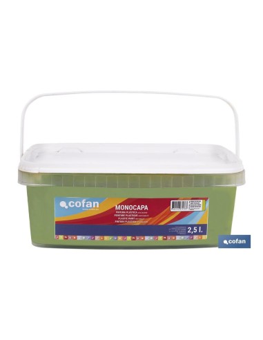 PINTURA PLÁSTICA MONOCAPA Verde Pistacho (2,5 LT