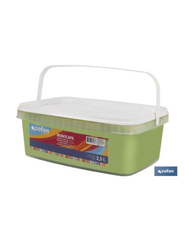 PINTURA PLÁSTICA MONOCAPA Verde Pistacho (2,5 LT