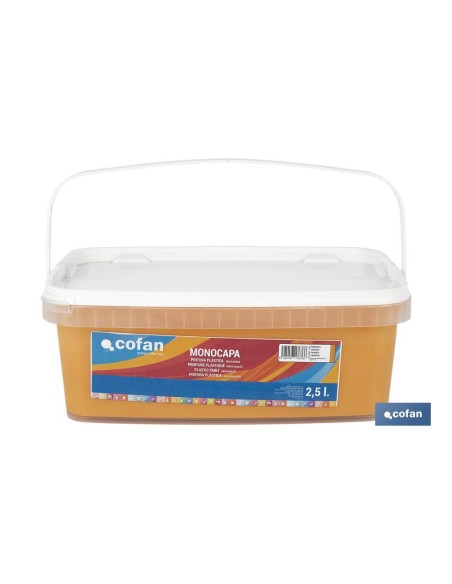 PINTURA PLÁSTICA MONOCAPA Naranja (2,5 LT