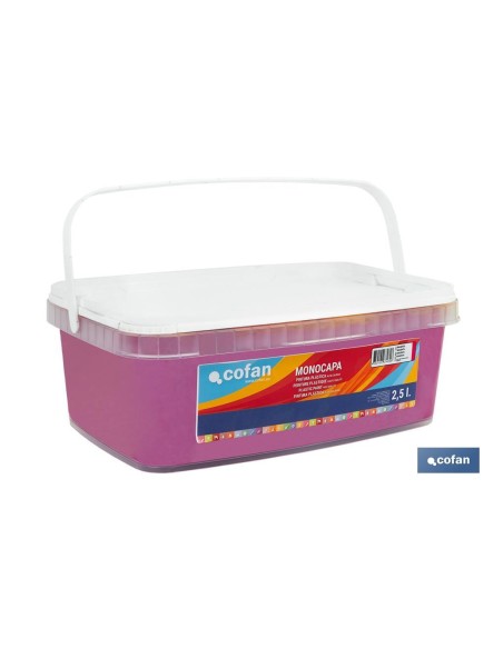 PINTURA PLÁSTICA MONOCAPA Magenta (2,5 LT)