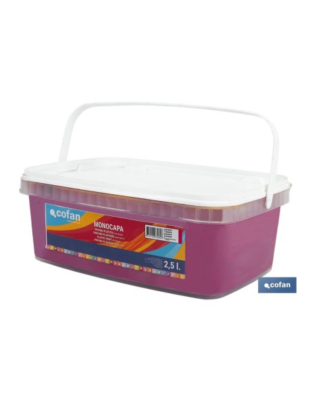 PINTURA PLÁSTICA MONOCAPA Magenta (2,5 LT)