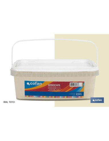 PINTURA PLÁSTICA MONOCAPA Marfil (2,5 LT)