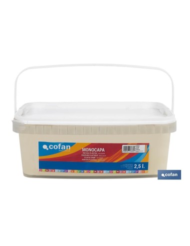 PINTURA PLÁSTICA MONOCAPA Marfil (2,5 LT)