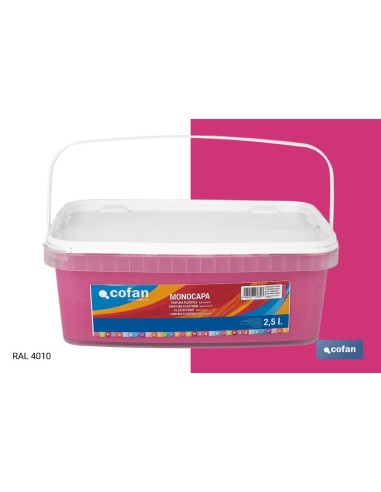 PINTURA PLÁSTICA MONOCAPA Magenta Suave (2,5 LT)