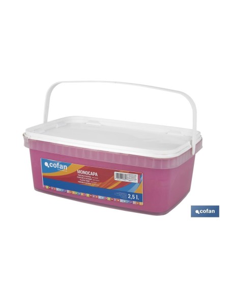 PINTURA PLÁSTICA MONOCAPA Magenta Suave (2,5 LT)