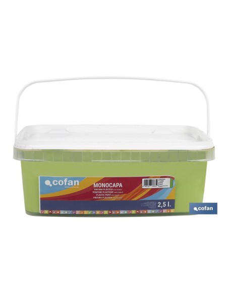 PINTURA PLÁSTICA MONOCAPA Manzana (2,5 LT)