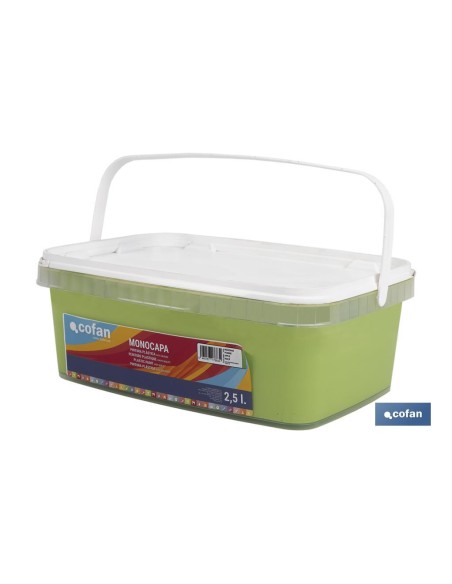 PINTURA PLÁSTICA MONOCAPA Manzana (2,5 LT)