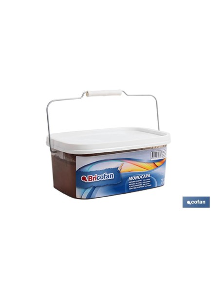PINTURA PLÁSTICA MONOCAPA Marron Choco. (2,5 LT)
