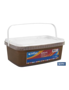 PINTURA PLÁSTICA MONOCAPA Marron Choco. (2,5 LT) 2
