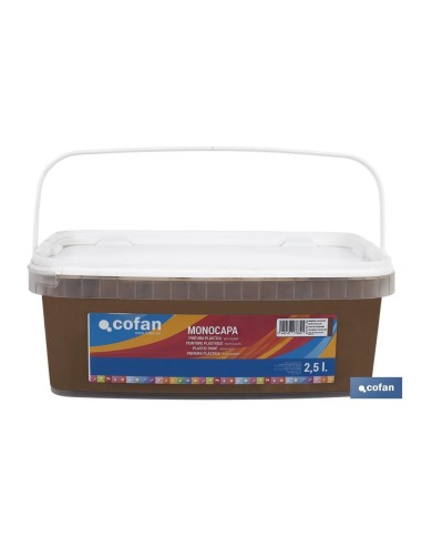 PINTURA PLÁSTICA MONOCAPA Marron Choco. (2,5 LT)