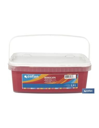 PINTURA PLÁSTICA MONOCAPA Cereza (2,5 LT)