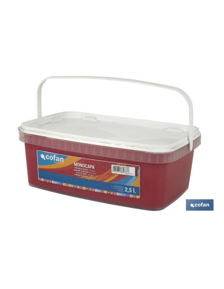 PINTURA PLÁSTICA MONOCAPA Cereza (2,5 LT)
