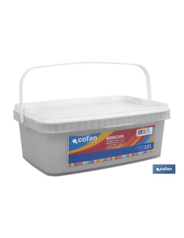 PINTURA PLÁSTICA MONOCAPA Gris Perla (2,5 LT)