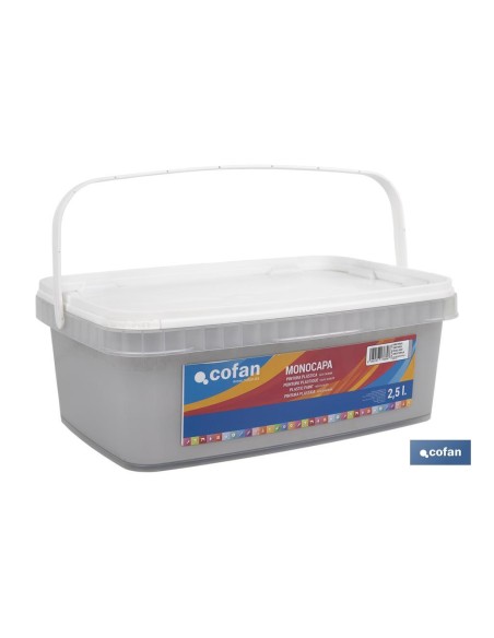PINTURA PLÁSTICA MONOCAPA Gris Perla (2,5 LT)