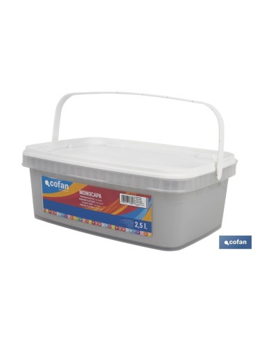 PINTURA PLÁSTICA MONOCAPA Gris Perla (2,5 LT)
