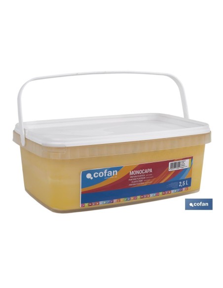 PINTURA PLÁSTICA MONOCAPA Amarillo (2,5 LT)