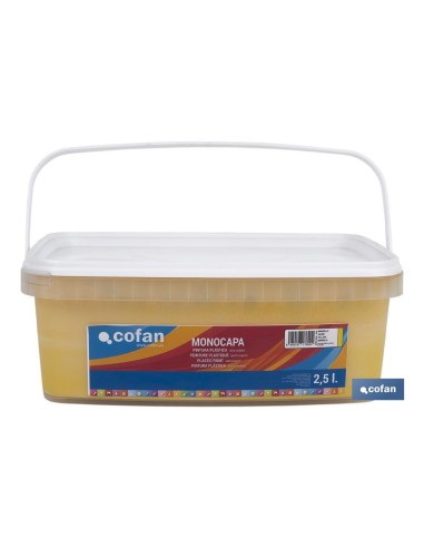 PINTURA PLÁSTICA MONOCAPA Amarillo (2,5 LT)
