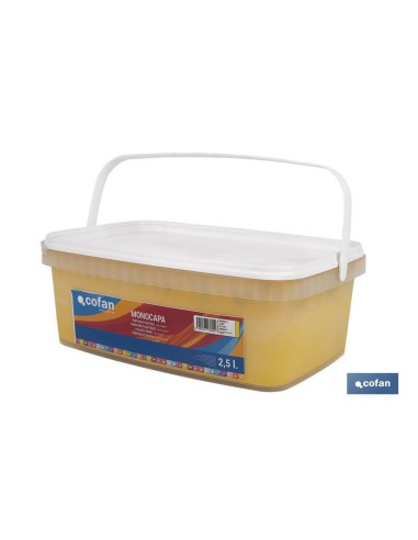 PINTURA PLÁSTICA MONOCAPA Amarillo (2,5 LT)