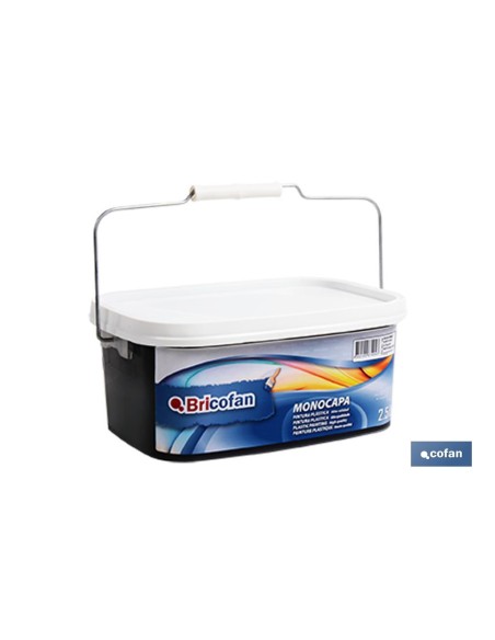 PINTURA PLÁSTICA MONOCAPA Negro (2,5 LT)