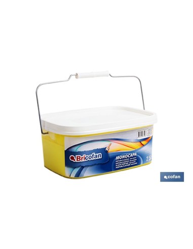 PINTURA PLÁSTICA MONOCAPA Amarillo Limón (2,5 LT)