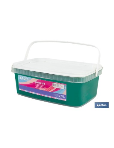 PINTURA PLÁSTICA MONOCAPA Verde Vivo (2,5 LT)