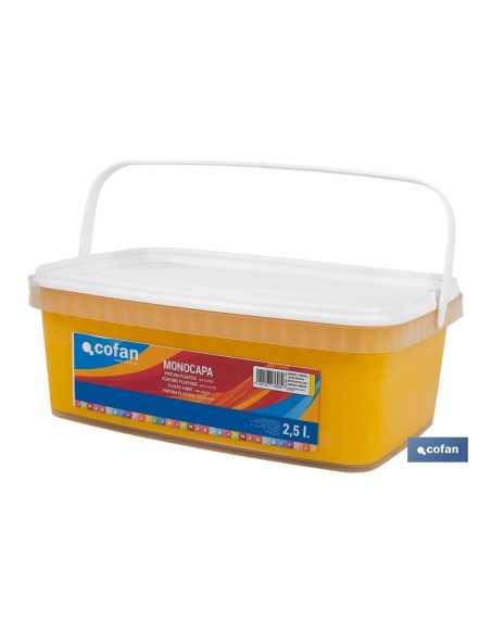 PINTURA PLÁSTICA MONOCAPA Amarillo Medio (2,5 LT)