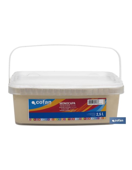 PINTURA PLÁSTICA MONOCAPA Beige (2,5 LT)