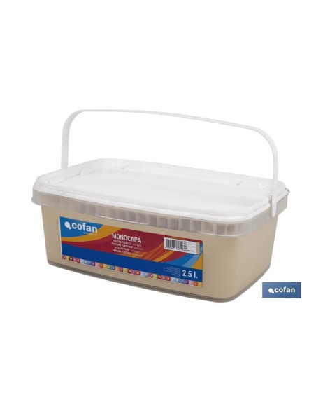 PINTURA PLÁSTICA MONOCAPA Beige (2,5 LT)
