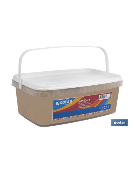 PINTURA PLÁSTICA MONOCAPA Ocre (2,5 LT)