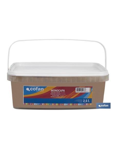 PINTURA PLÁSTICA MONOCAPA Ocre (2,5 LT)