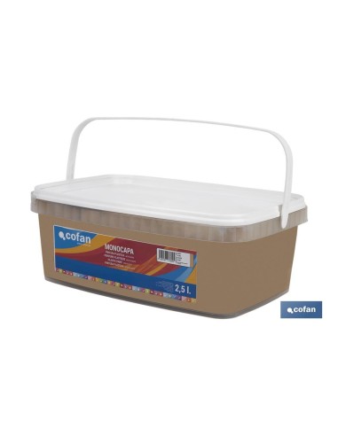 PINTURA PLÁSTICA MONOCAPA Ocre (2,5 LT)