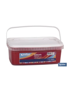 PINTURA PLÁSTICA MONOCAPA Rojo Diablo (2,5 LT)