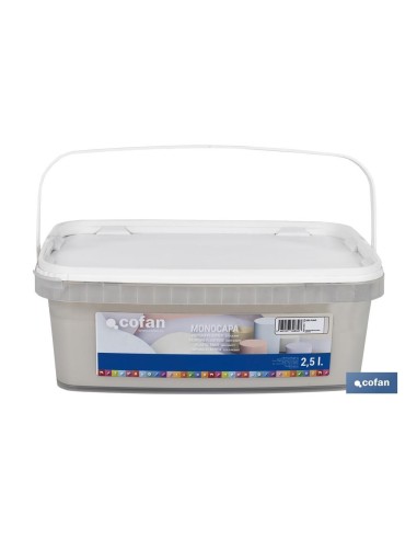 PINTURA PLÁSTICA MONOCAPA GRIS SUAVE 2,5 L