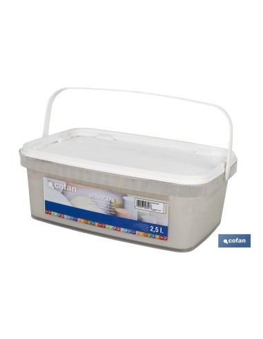 PINTURA PLÁSTICA MONOCAPA GRIS SUAVE 2,5 L