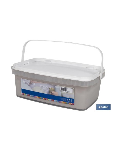 PINTURA PLÁSTICA MONOCAPA GRIS 2,5 L
