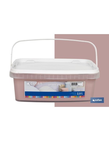 PINTURA PLÁSTICA MONOCAPA ROSA VINTAGE 2,5 L