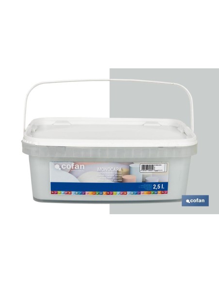PINTURA PLÁSTICA MONOCAPA VERDE AGUA 2,5 L