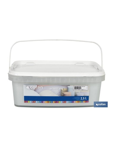 PINTURA PLÁSTICA MONOCAPA VERDE AGUA 2,5 L