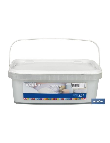 PINTURA PLÁSTICA MONOCAPA VERDE AGUA 2,5 L