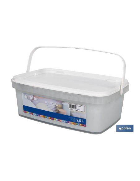 PINTURA PLÁSTICA MONOCAPA VERDE AGUA 2,5 L